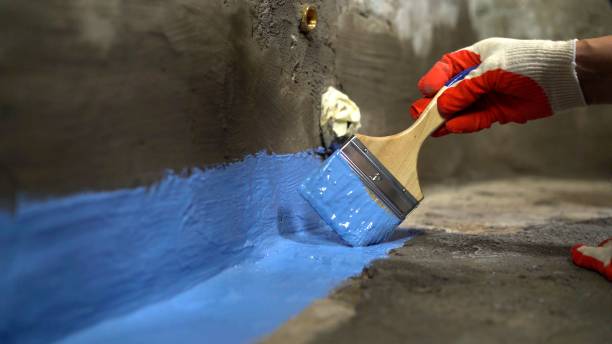 Crawl space vapor barrier installation in Highland, IL